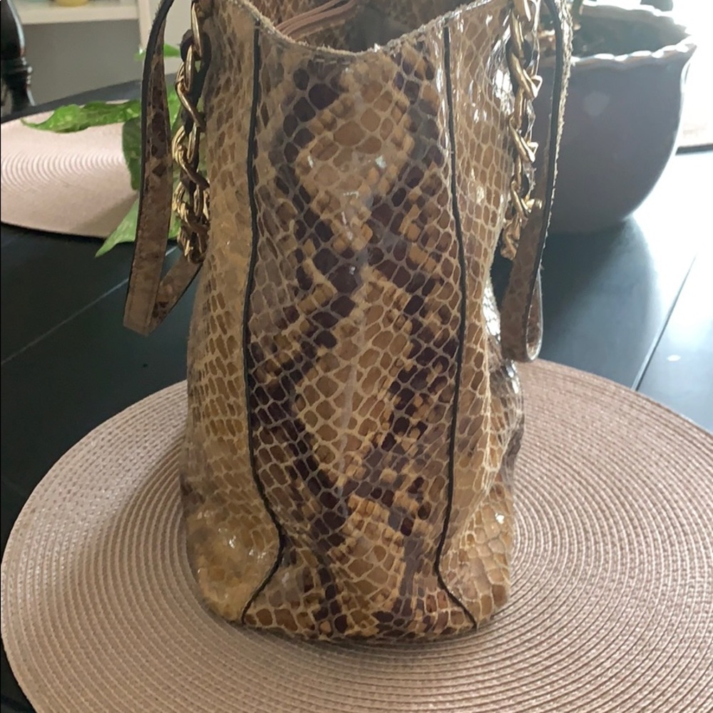 Michael Kors Leather Python Shoulder Bag - image 2